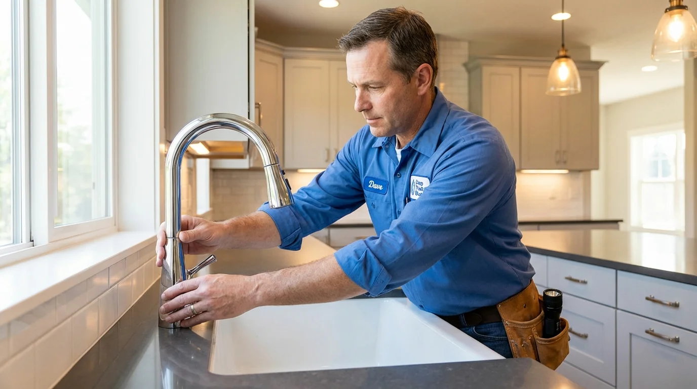 Kitchen faucet installation by Johns Plumbing LLC in Surprise